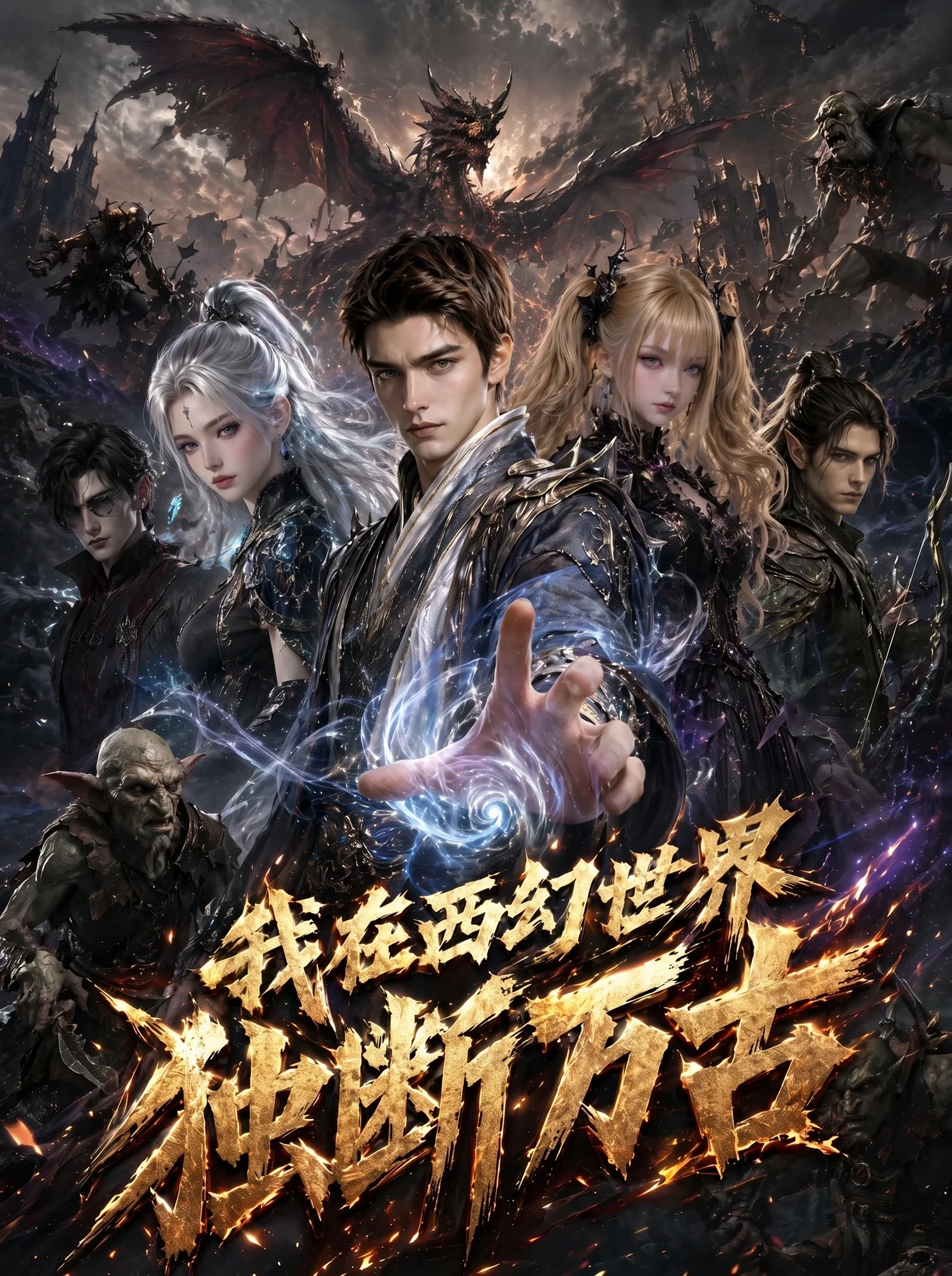我在西幻世界独断万古 AI 短剧海报